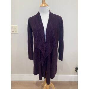 Barefoot Dreams Bamboo Chic Lite Cozy Island Wrap Cardigan Style 436 Purple S/M